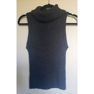 Abercrombie and Fitch Turtleneck Sweater Vest Navy